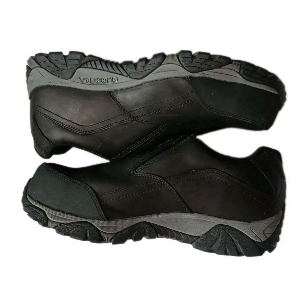 Merrell Moab Moc Mens 11.5 W Wide Composite Toe Work Shoes WP EH Slip Resistant